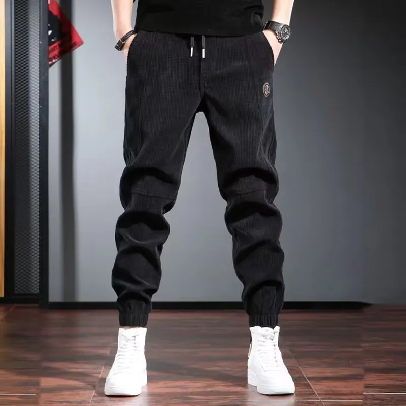 GIOIO men's autumn and winter casual pants, light core velvet fabrics, three -dimensional cut -and -on -foot pants