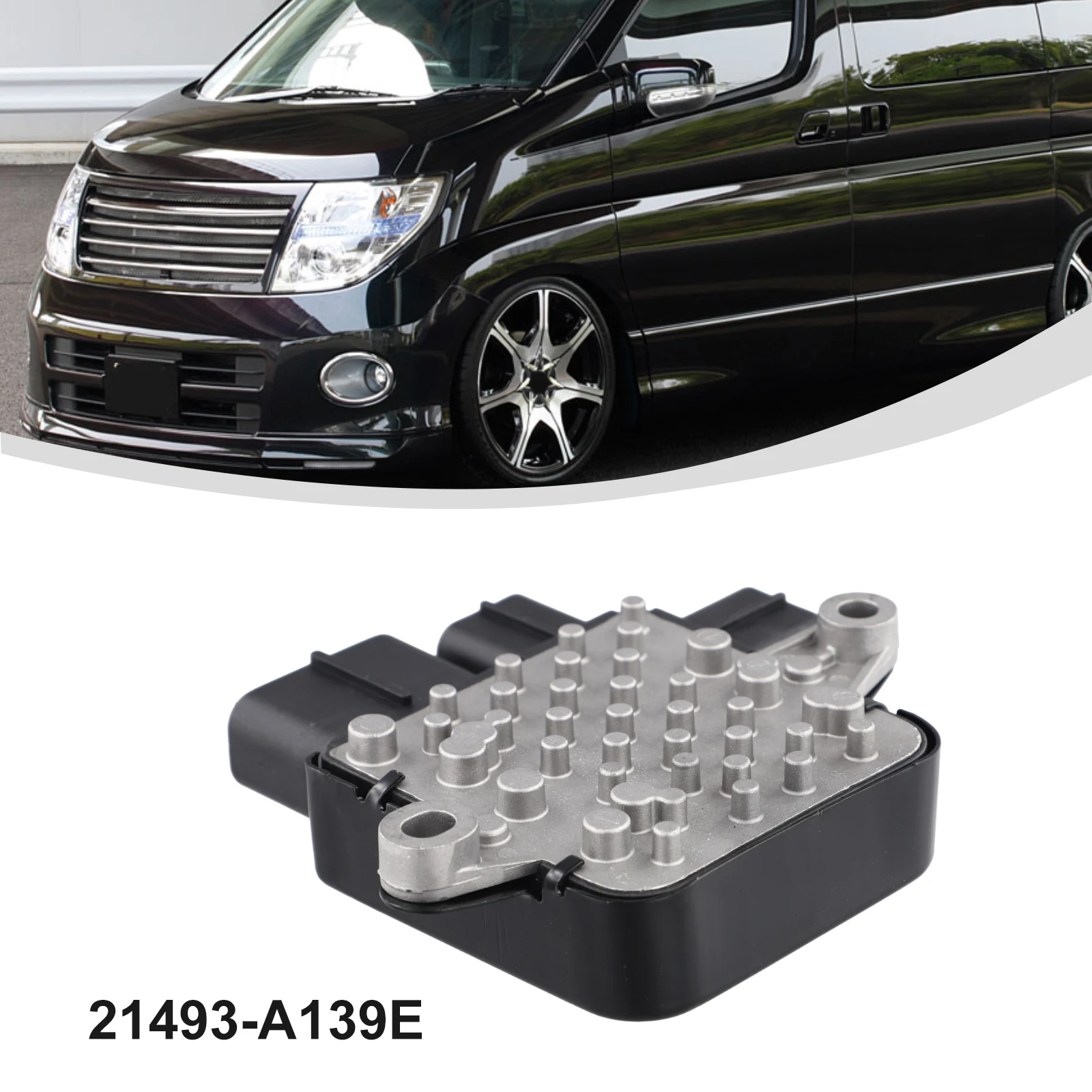For Nissan For Elgrand for e51 2. for 5i 2002-2010 Radiator Fan Control Module Replacement with ABS and Metal Construction