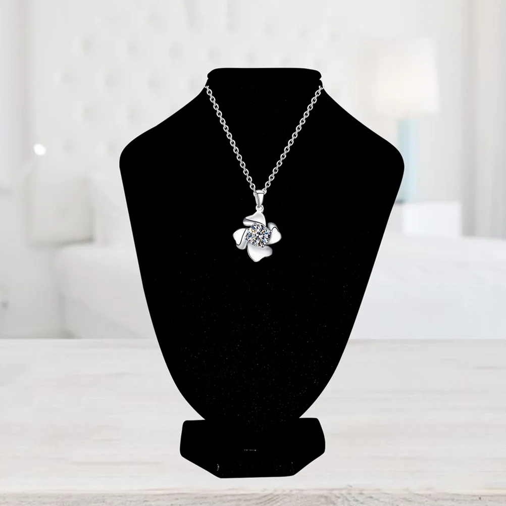 

2Pcs Necklace Display Mannequin Bust Jewelry Organizer Stand Holder for Chain Pendant Necklace Showcase Bracelet Display Stand