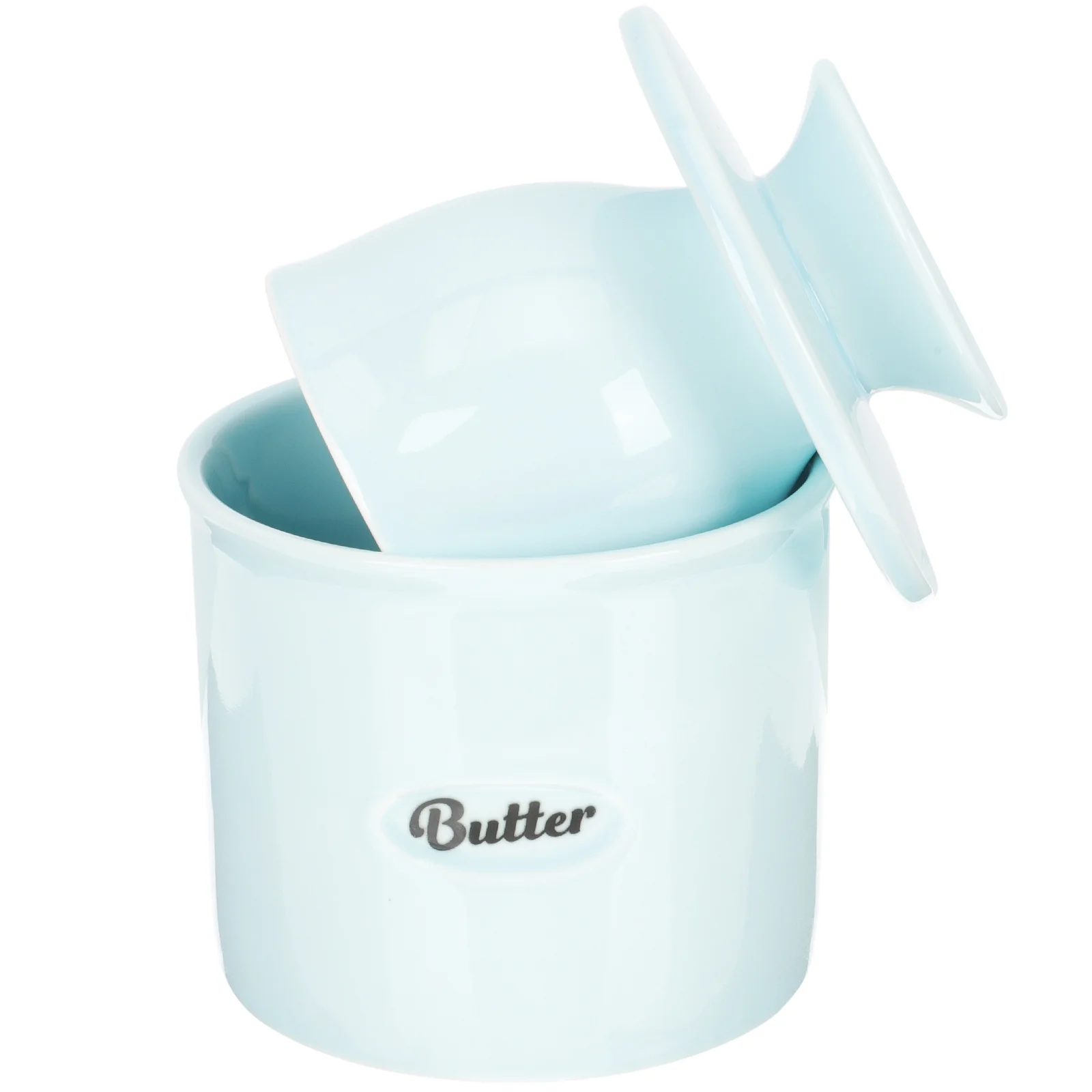 حاوية تخزين من السيراميك على شكل صندوق الزبدة، تصميم عملي لمطعم المطبخ، غطاء لحفظ الزبدة متعدد الأغراض متضمن