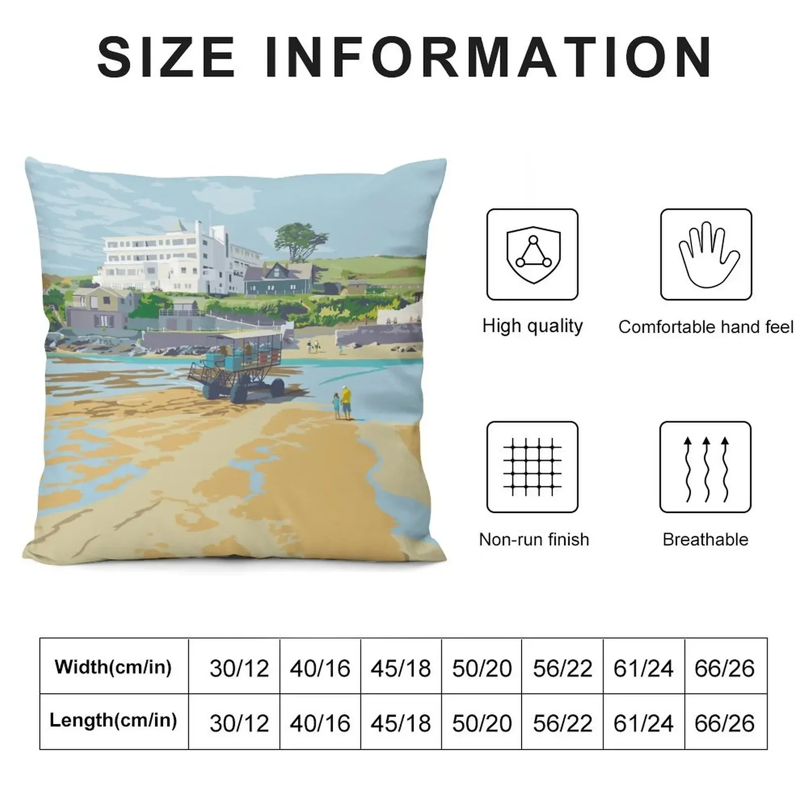 Burgh Island, Devon Throw Pillow covers for pillows Christmas Pillow Cases Pillow Case Rectangular Cushion Cover