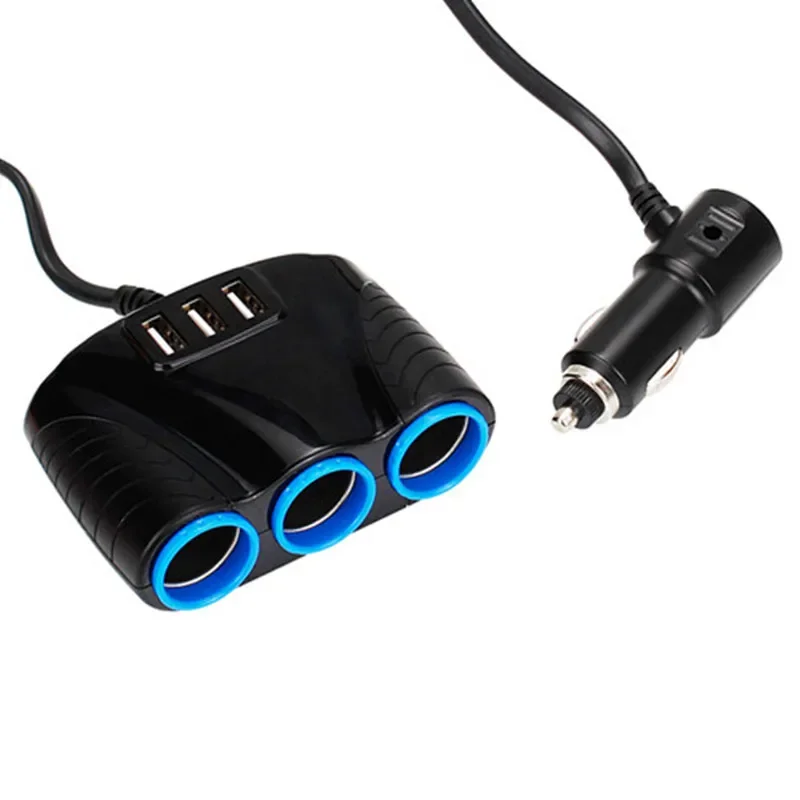 Imagem -05 - Vias Auto Soquetes Isqueiro do Carro Adaptador Divisor Isqueiro 5v 3.1a Potência de Saída Usb Carregador 120w Alta Qualidade