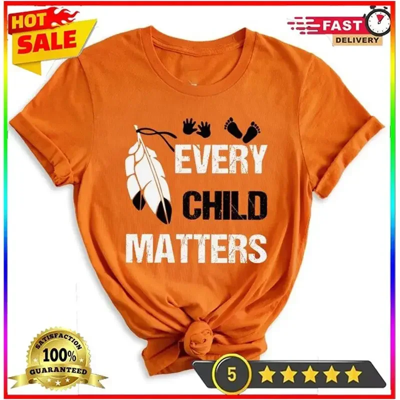 Orange Day T Shirt Every Child Matters Awareness for Indigenous