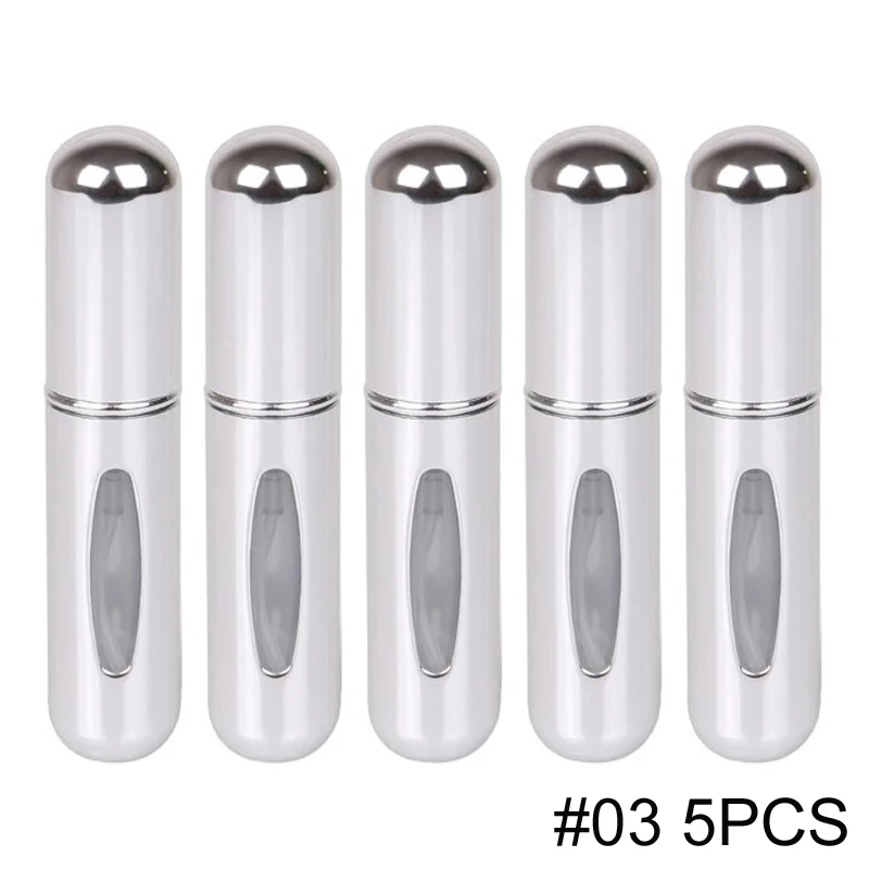 5ml tragbare, nachfüllbare Sprühflasche mit Kunststoffeinsatz, Parfümzerstäuber, Mini-Probenflasche für Kosmetik, Reise-Leerbehälter