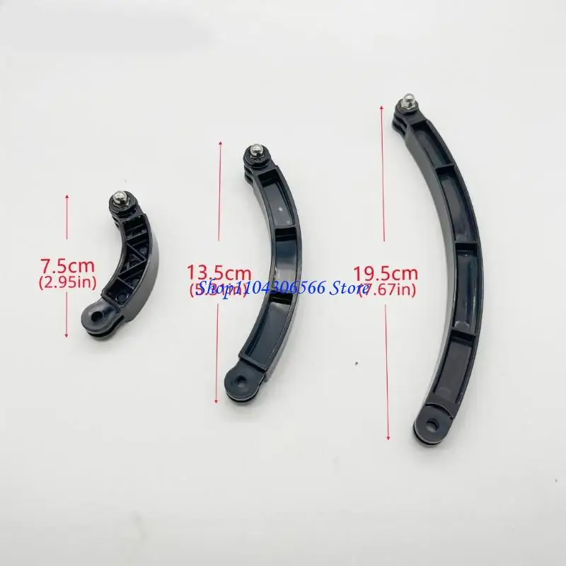 02DD Helmets Arm Extension Adjustable Curved Poles for Action Cameras 3 Length