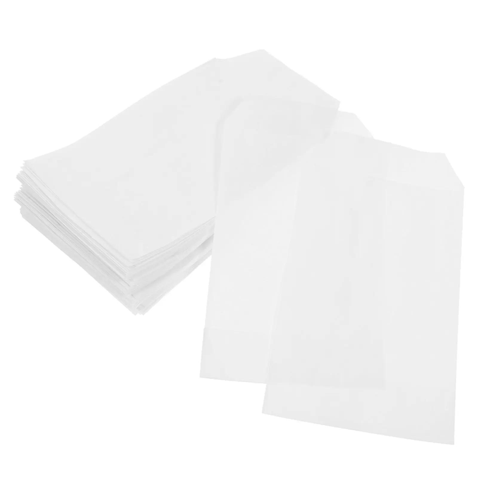 50Pcs Waxed Glassine Paper Bags Transparent Greaseproof Waterproof Snack Packaging Bags for Bakery Cookies Chocolate Desserts view 3