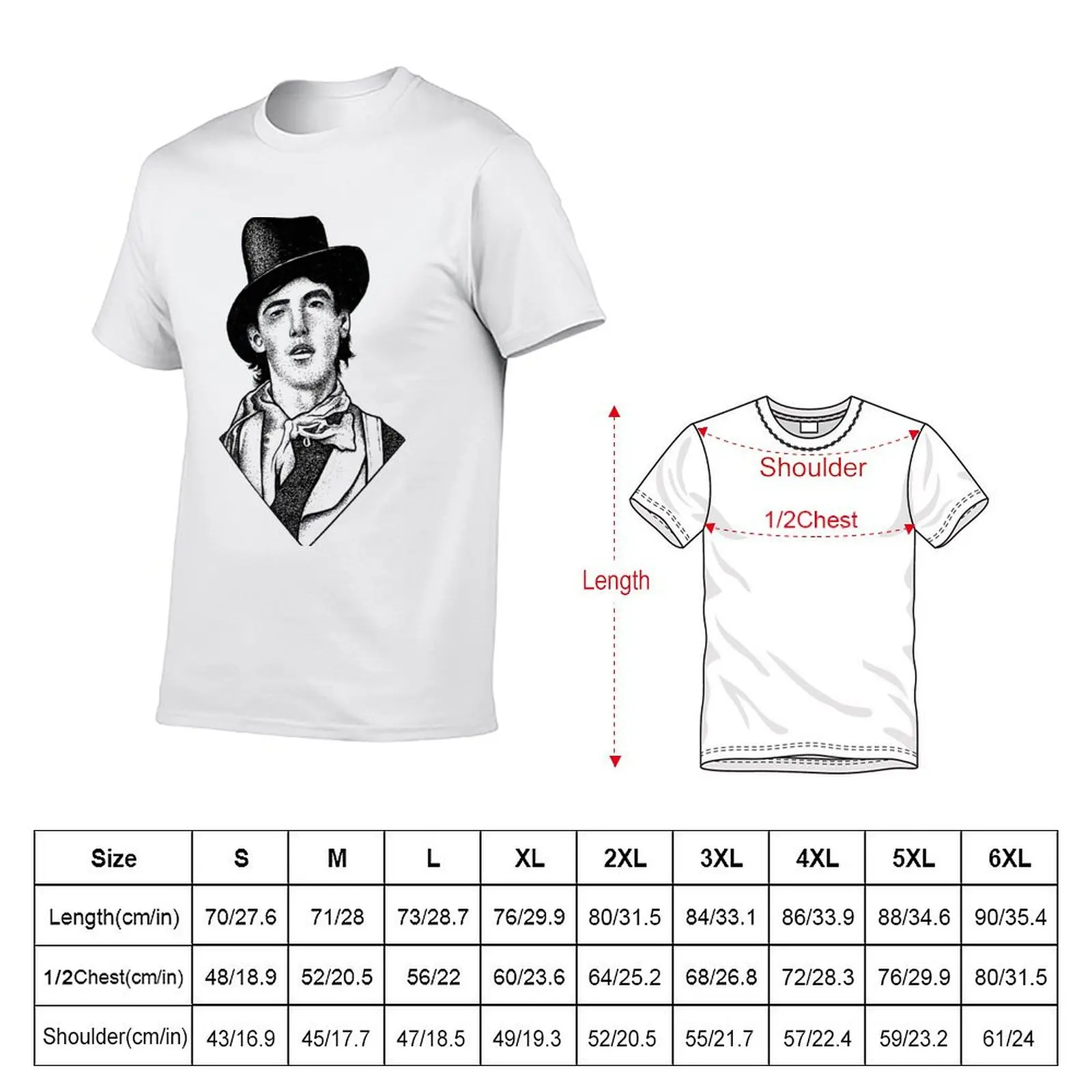 Billy the Kid T-Shirt Casual Minimalist Short Sleeve Top