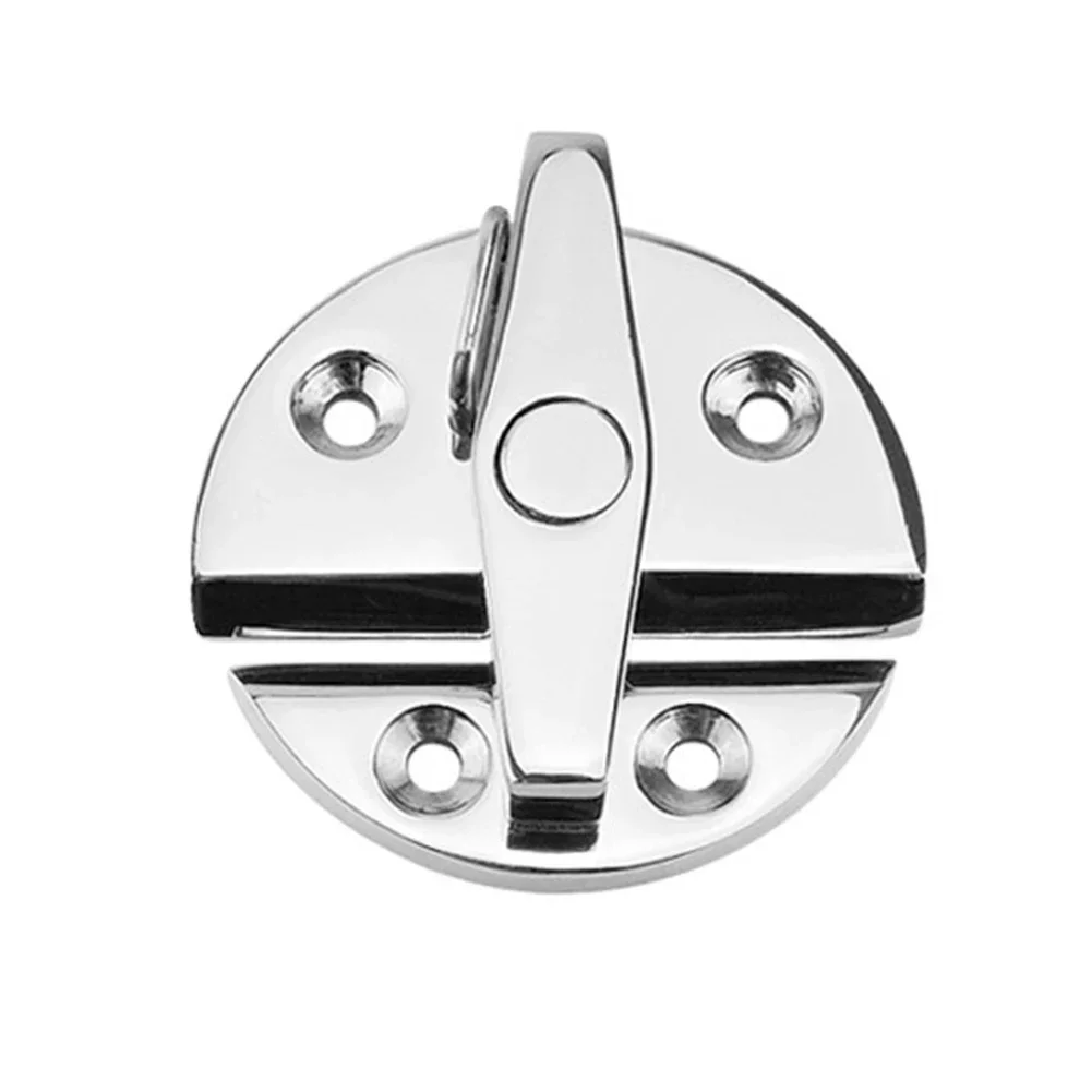 316 Stainless Steel Boat Door Cabinet Latch 180° Marine Cabinet Lock Round Tw Ist Catch Latch Ship Yacht Marine Hardware