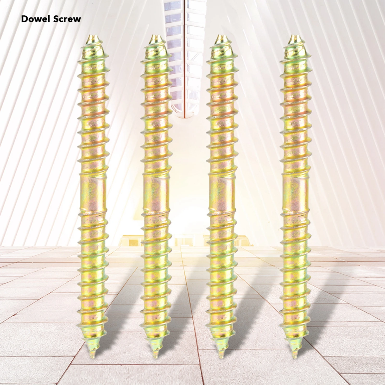 Double End Furniture Screw 6*60mm Dowel Screw Woodworking Furniture Connector Double Ended Screw Woodworking Dowel Screw