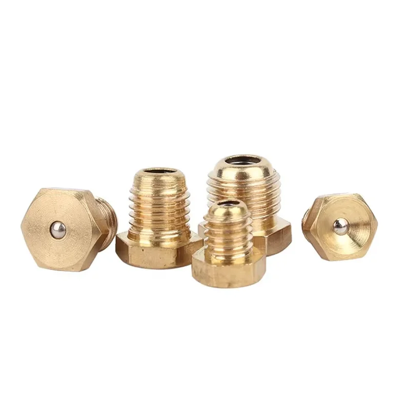 Grease Nipple Flat Concave Push Funnel Type Oil Cup, Lubrication Grease Fitting for Auto & Industrial Machinery