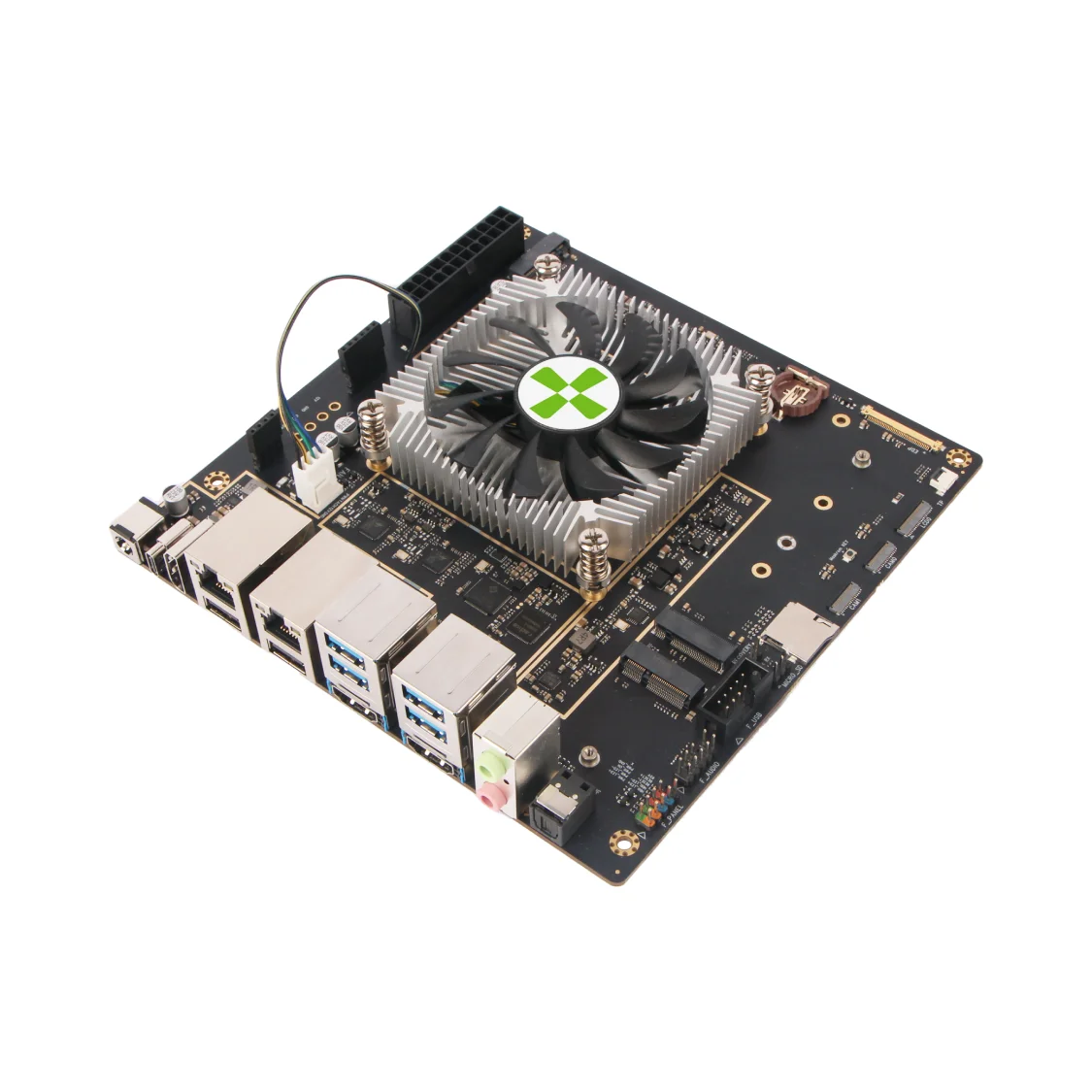 Radxa Heatsink 8418B, Designed For ROCK 5 ITX, Adjustable Fan Speed, Easy To Install And Remove.