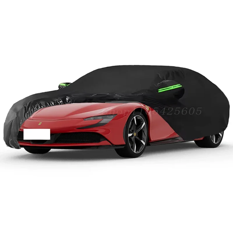 For Ferrari SF90 Stradale Full Car Covers Outdoor Sun Anti UV Rain Snow Dust Protection Oxford Cloth Accessories