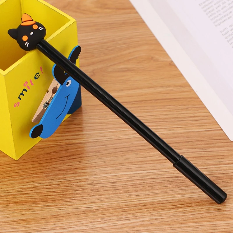 10 قطع من أقلام الجل على شكل مخلب القطط، أقلام كتابة ناعمة بالحبر الأسود 0.5 مم، أقلام توقيع لطيفة للمدرسة والمكتب والمجلات (أنماط عشوائية)