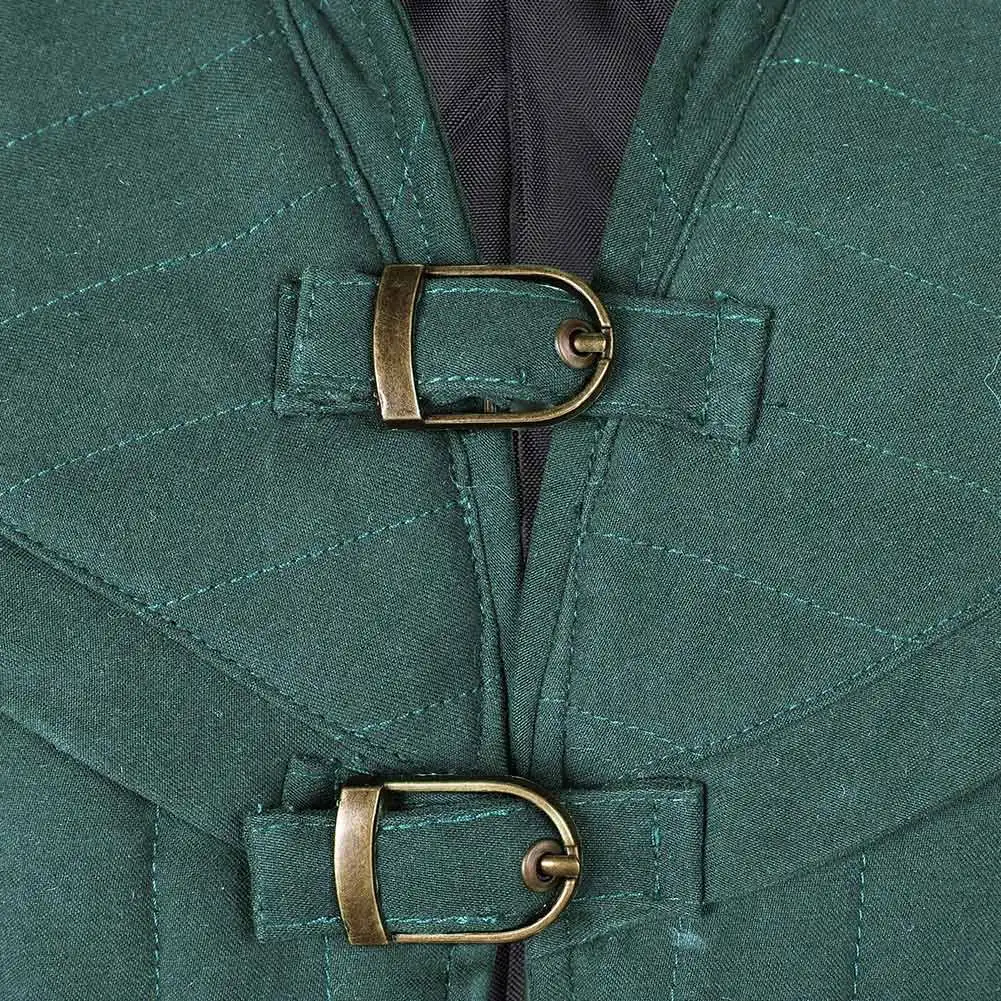 Costume de Cosplay de Style Médiéval Flynn, Gilet Vert et Bleu Fantaisie, Déguisement pour Homme Adulte, Halloween, Carnaval, ixTrempée