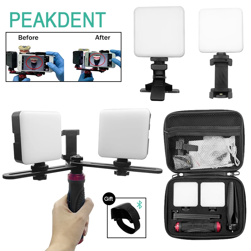 

1 set Dental Treatment Lamp with LED Adjustable Brightness Oral Filling Lighting Mobile Phone Photography Light Dental Equipment