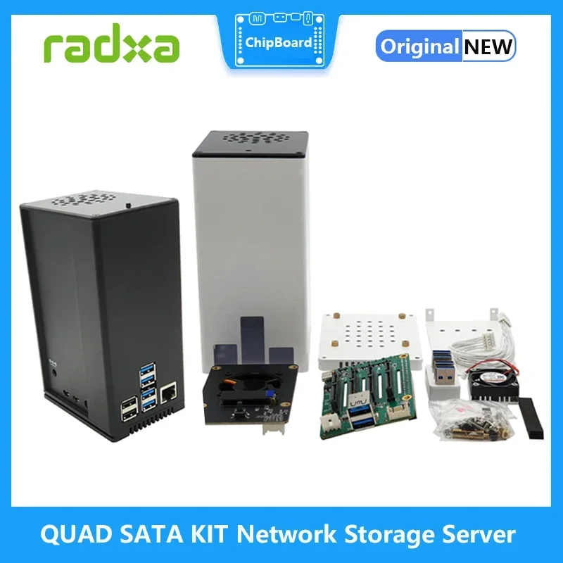 QUAD SATA HAT KIT Network Storage Server KIT RASPBERRY PI 4