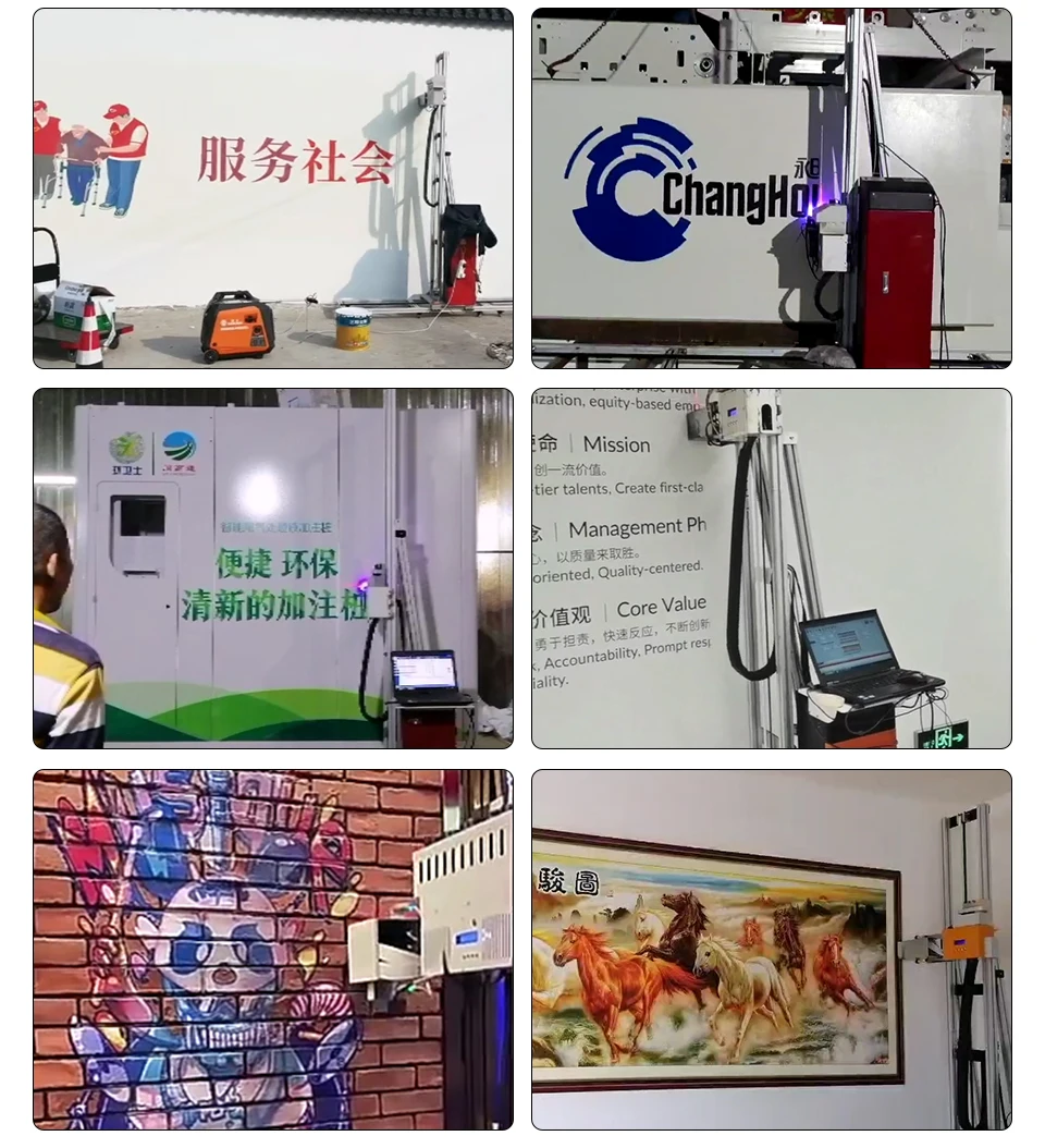 

Hotsale Red 3D Wall Printing Machine Cabinet Rail-Mounted Wall Decoration Device with 10-year UV resistance