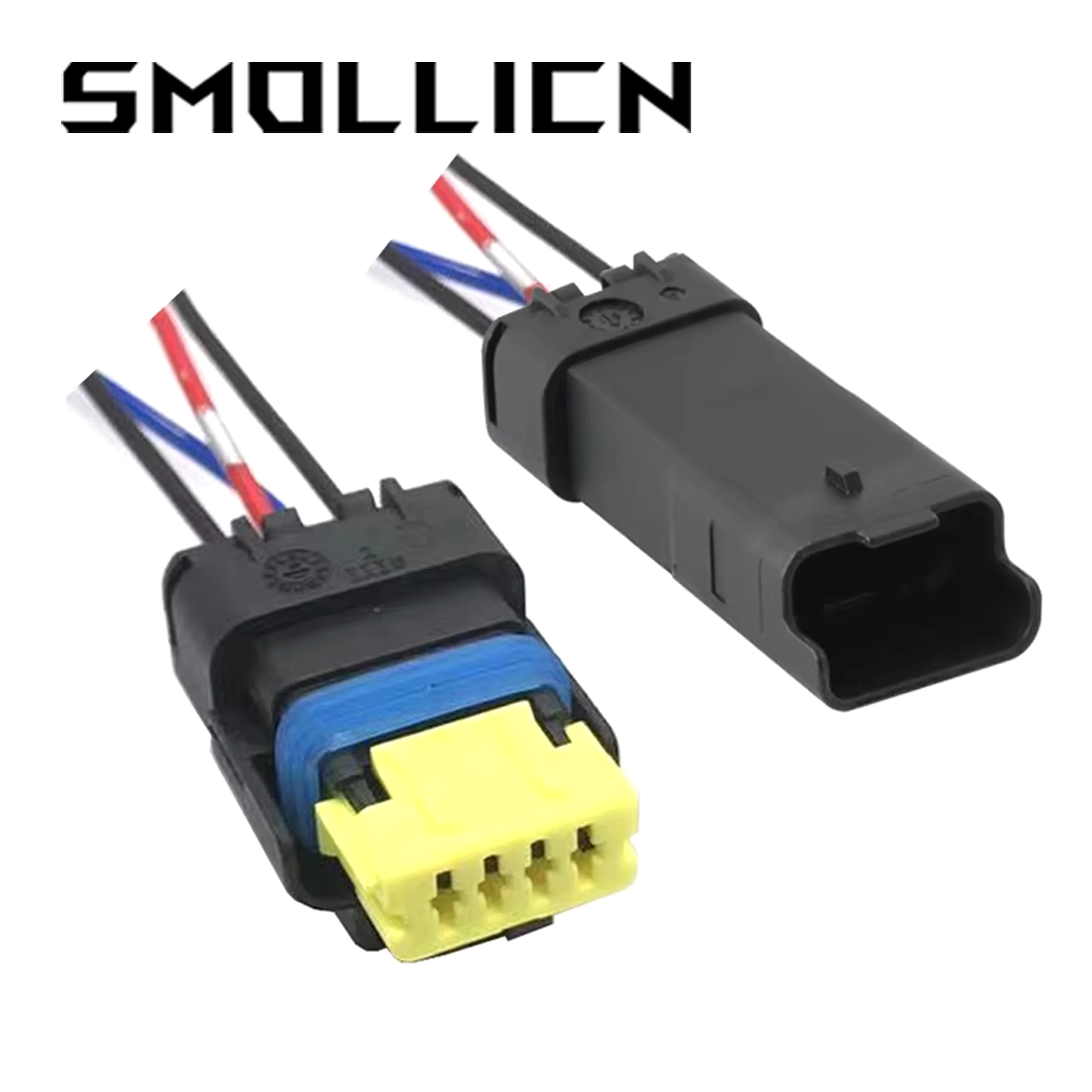 1 Pcs 4 Pin PL042S0049  Car Petrol Pump Plug Female Waterproof Electrical Connector With Pigtail For Renault Peugeot Citroen