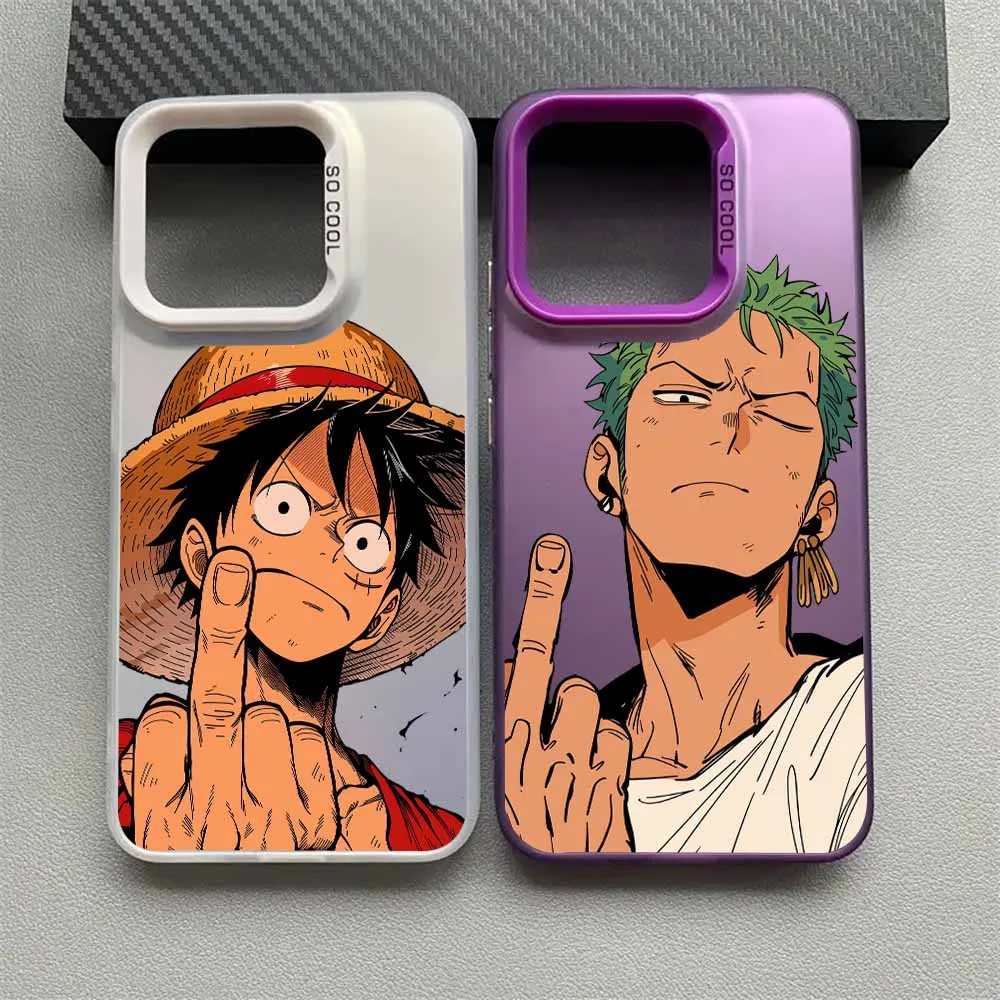 Funda de Anime Luffy y Zoro para Xiaomi Mi 15T 14T 14 Redmi 15C 15 14C 13C A5 A3 A2 A1 Note 15 14 13 Pro Plus