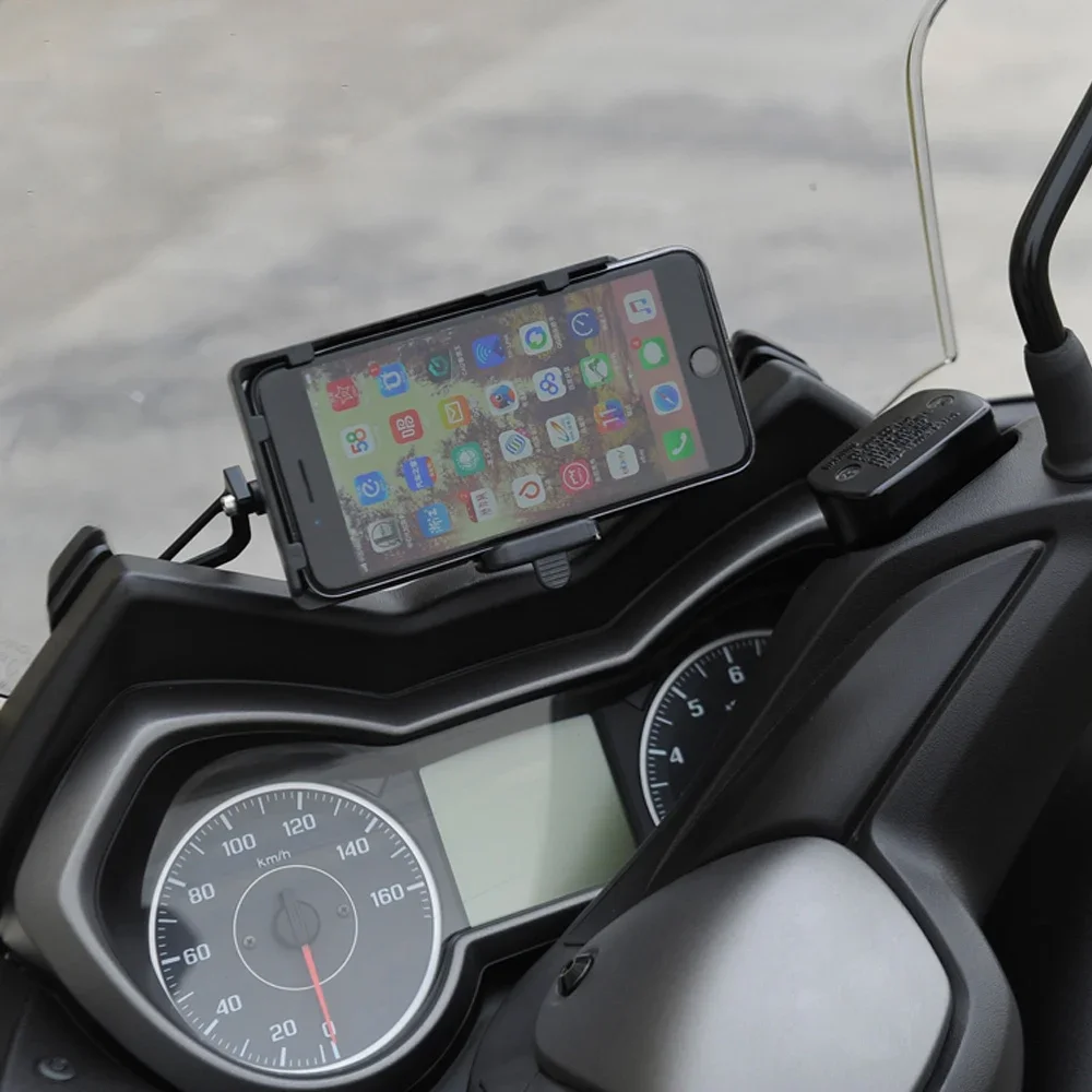 New Motorcycle Accessories XMAX300 Front Mobile Phone Holder Smartphone GPS Navigation Mount For Yamaha XMAX 125 250 400 Bracket