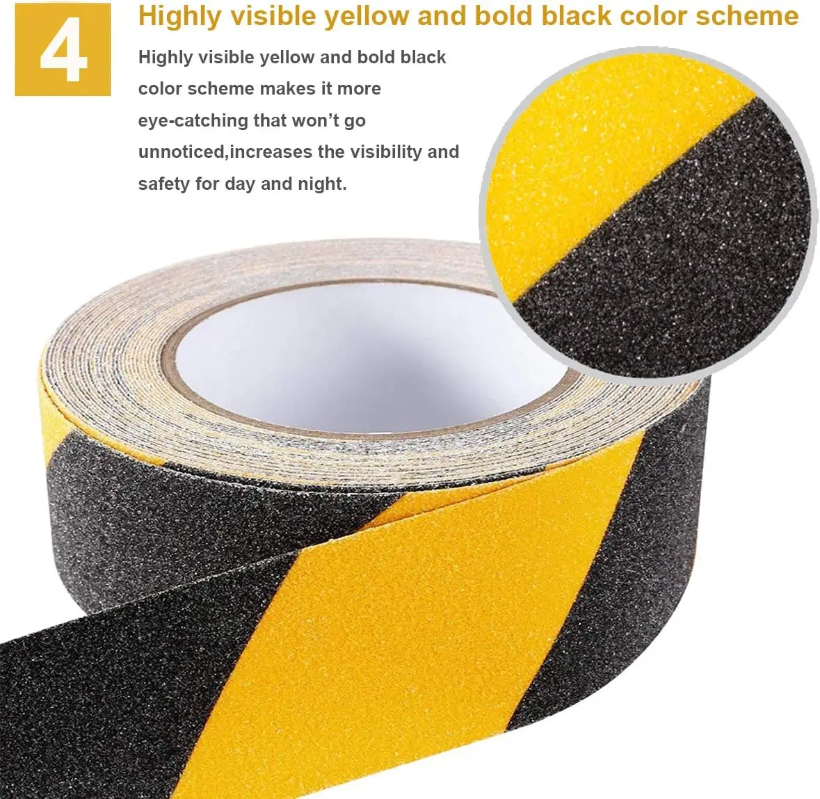 Non-slip Tape for Stairs, FloorsAnti-slip Tape For Street, Anti-Slip Stickers For Seniors,Durable Adhesive Safety Protector