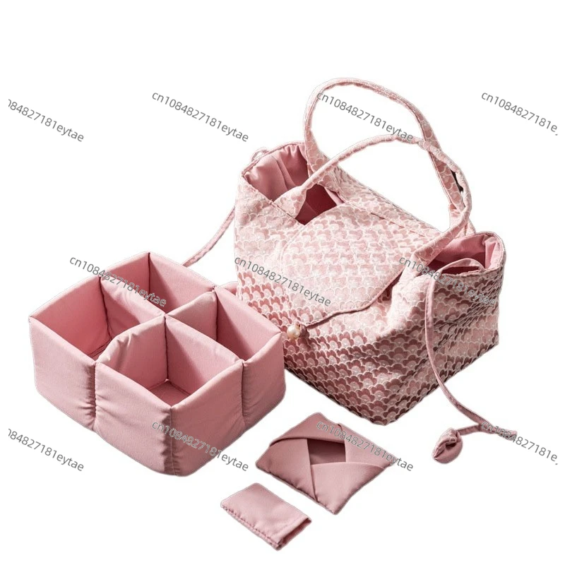 

Сумка для хранения чайного набора, в японском стиле, портативная для улицы, вместительный футляр для чайника, чайный коврик, тканевая сумка ZC795