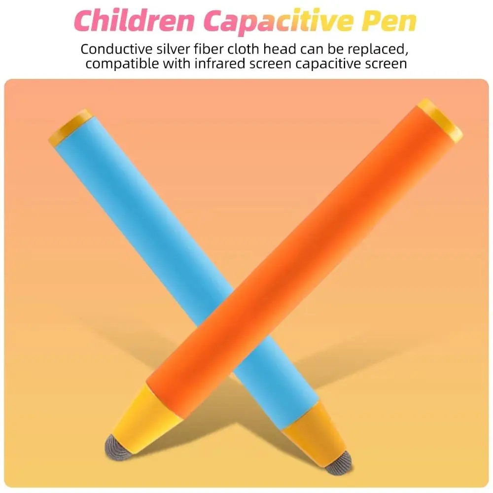 New Universal Kids Stylus Pen Rubber Tip Silicone Touch Screen Pen Replaceable High Precision Tablet Capacitive Touch Pencil