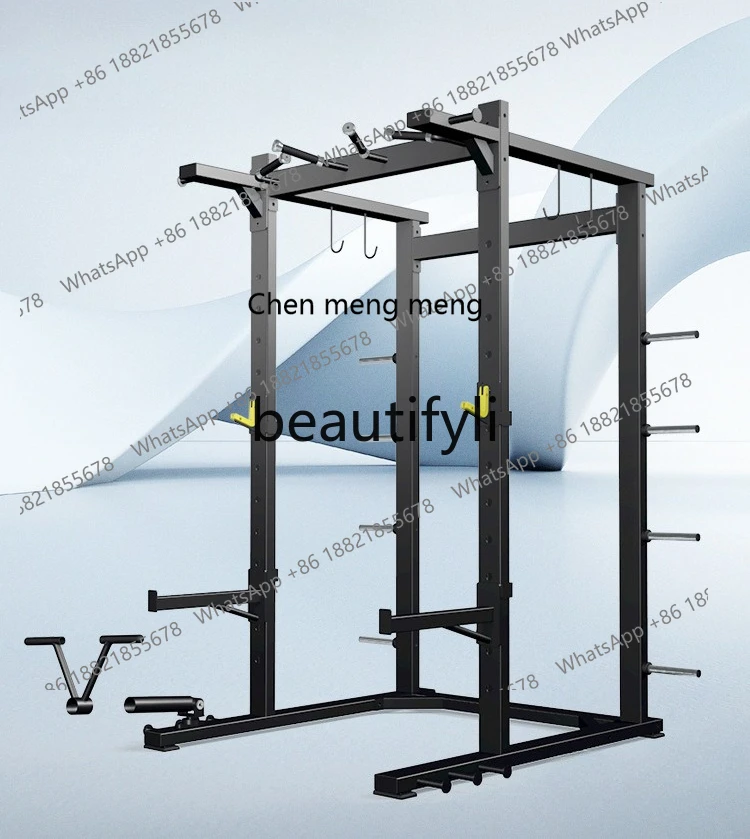 

x Bench press training rack Multifunctional training rack Four columns Frame squat rack Special for home gym
