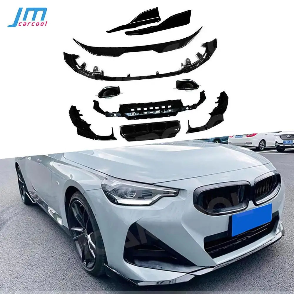 

Front Lip Side Skirts Rear Spoiler Rear Bumper Diffuser for BMW 2 Series G42 M-Sport Coupe 2021 + Car Bodykits Accessories