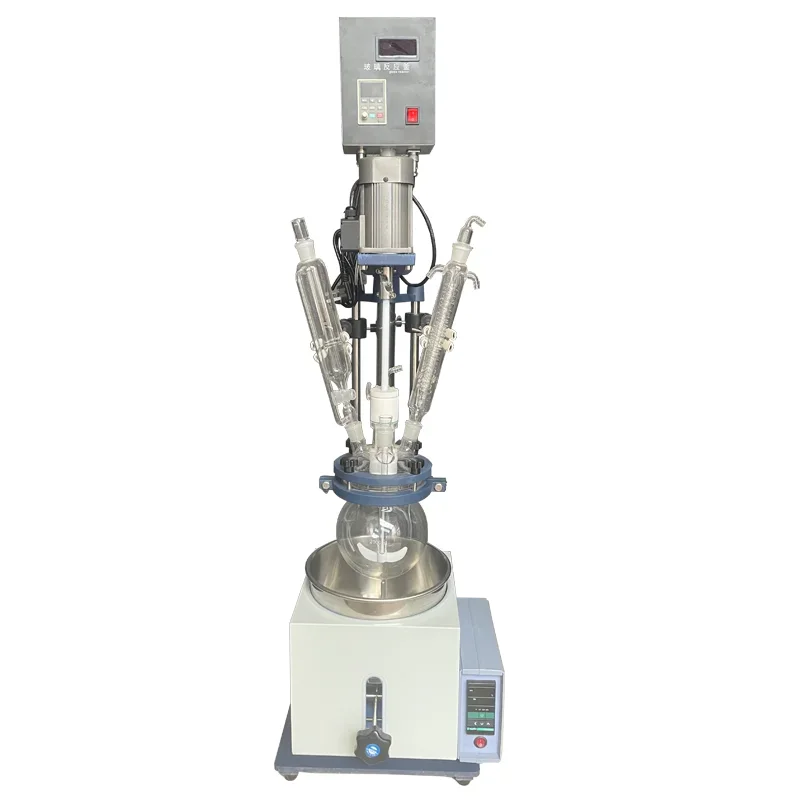 

1-5L chemical lab reactor chemistry reaction vessel laboratory glass reactor