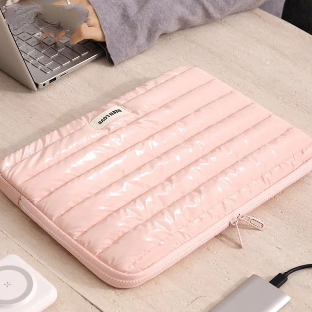 13/14 Inch Puffy Laptop Sleeve Cover Bag For Laptop Cover for MacBook Air iPad Pro Tablet Pouch Bag Fashion Notebook Soft Case