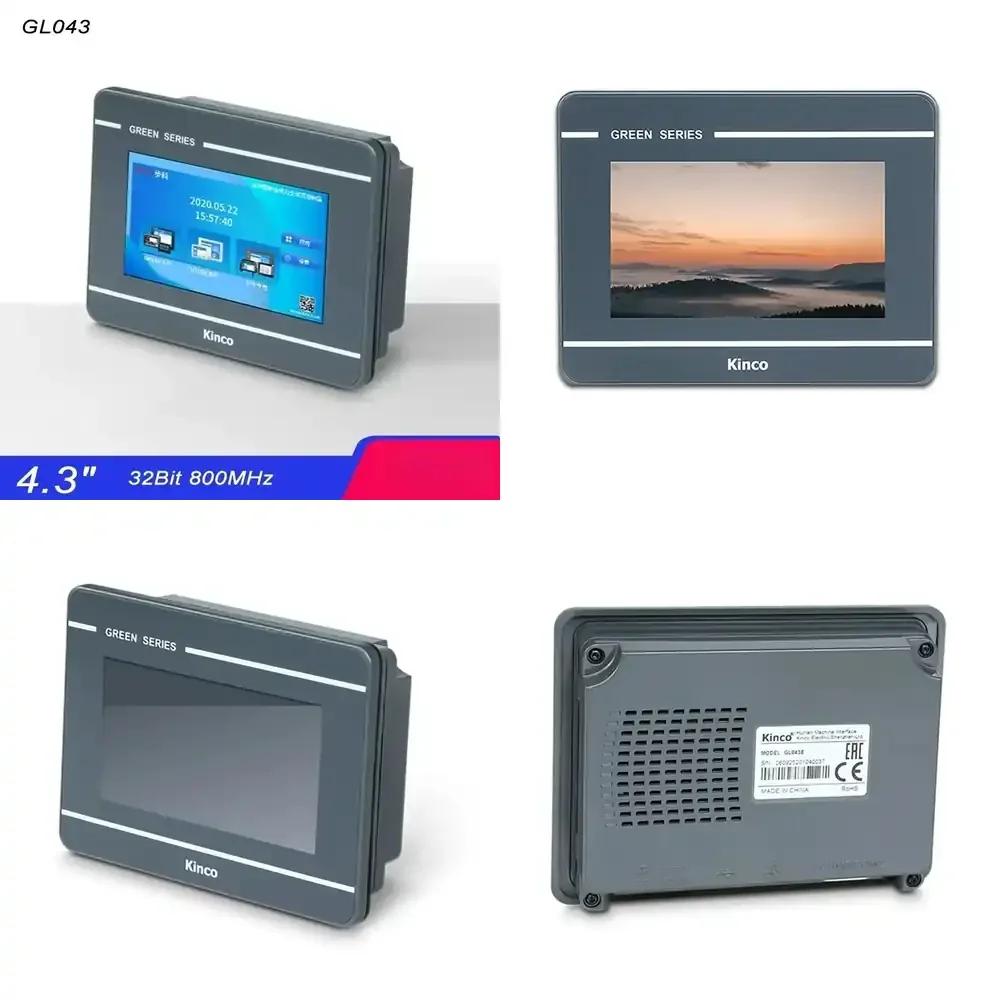4.3 Inch HMI Display Screen for Kinco GL043 GL043E Ethernet ARM RISC 32Bit 800MHz Human Machine Interface Industrial Control