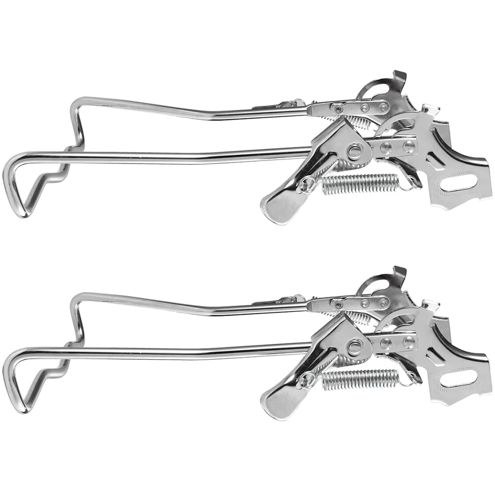 

2Pcs Bicycle Kickstand Metal Bike Stand for Mountain Bicycle Support Foot Quick Release Replacement Convenient Kick Stand