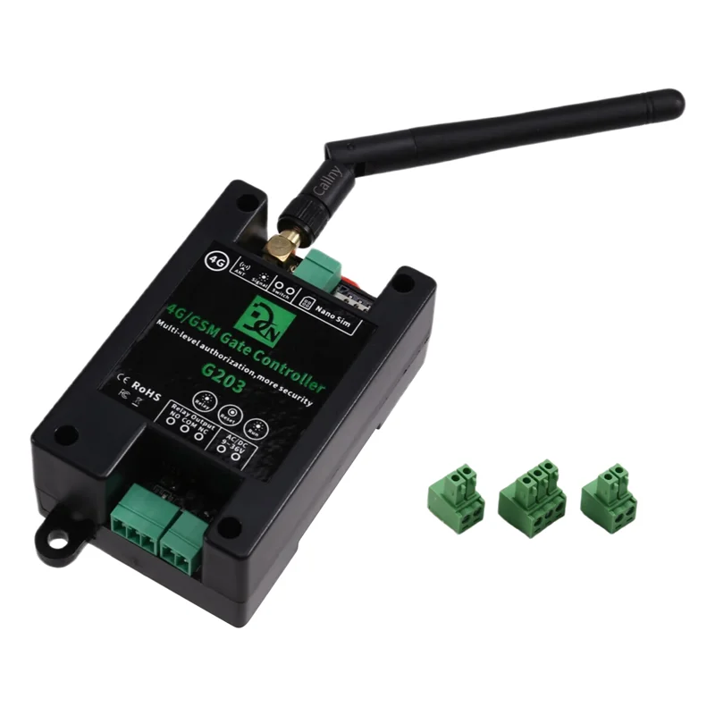 A55T GSM Remote Control Relay Switch G203 4G Ponsel Dioperasikan Pintu & Gerbang Controller Pembuka Pintu