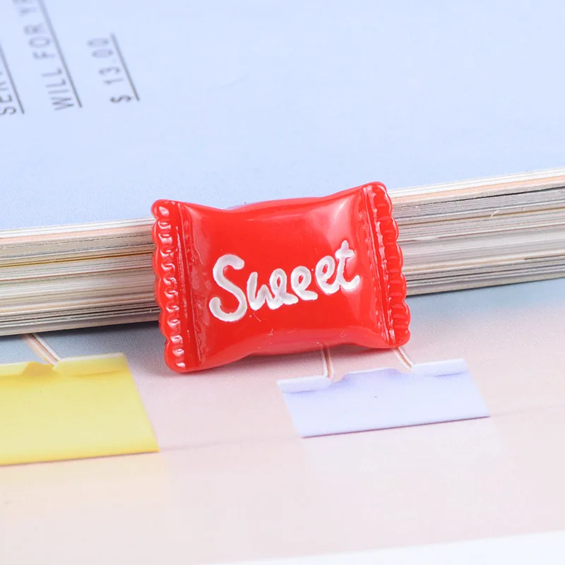 10 stücke 15x22mm kawaii 3d Nagel Charms süße bunte Süßigkeiten Cabochon Flatback DIY Scrap booking Schmuck machen Zubehör – Detail 12