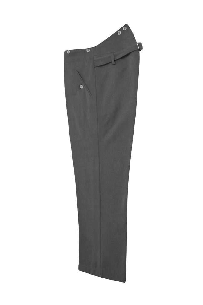 Pantalon allemand en Gabardine gris pierre de la première guerre mondiale, GU1B-010