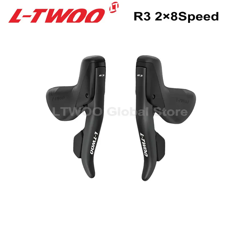 

L-TWOO 2x8 Speed R3 Road Bike Derailleur Suit Shifter Brake Lever Front 28T/32T Rear Derailleurs Kit Compatible SHIMANO