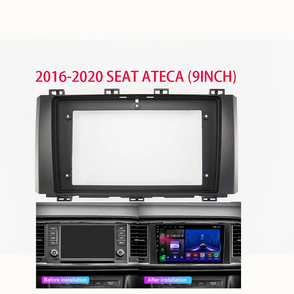 9 INCH Android Audio Car frame Kit Cable Fascia Panel For Seat Ateca Cupra 2016-2020 Android Big Screen Radio Audio Frame