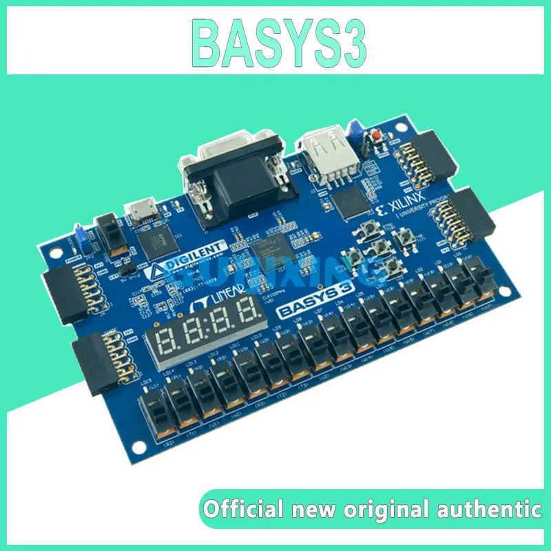 Original 410-183 Basys3 Artix-7 FPGA Xilinx XUP Digilent Learning Development board plate XC7A35T Digi Basys 3