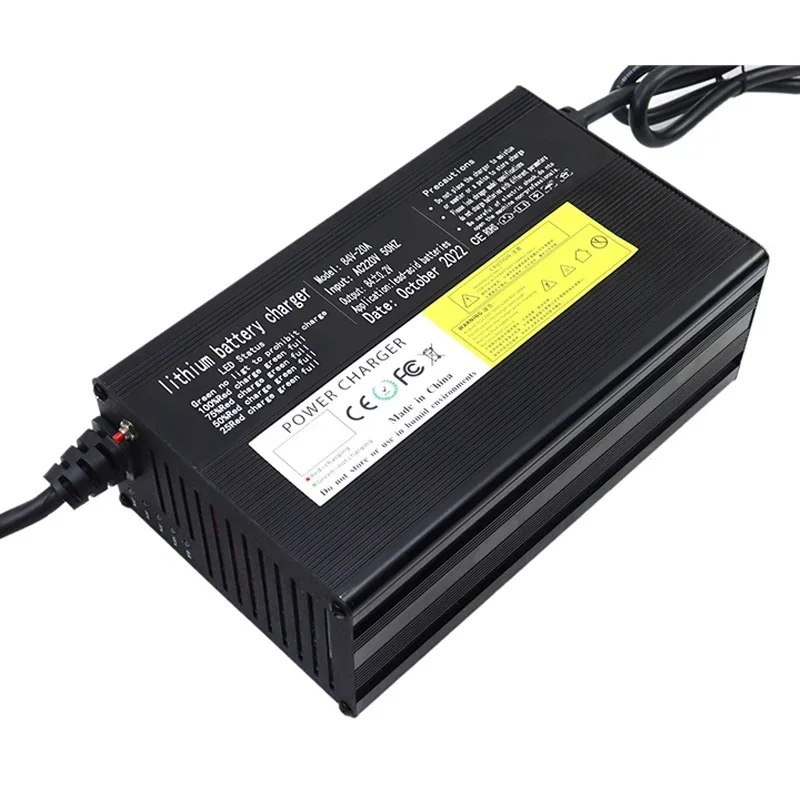 84V 20A 15A 12A 10A 8A 5A 20S ładowarka baterii litowej zasilacz SZYBKA inteligentna elektroniczna ładowarka aluminiowa AC180v-240V 72V