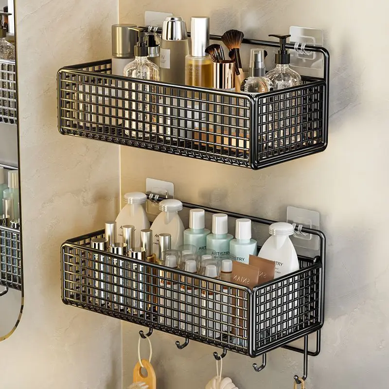 

Bathroom Kitchen Shelf Toilet Wall No Punching Toilet Bathroom Hanging Basket Storage Toilet Shelf