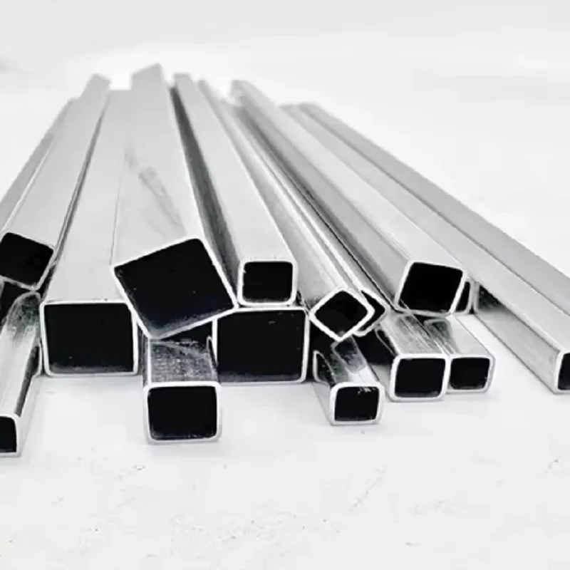 1 قطعة 304 سبائك الفولاذ المقاوم للصدأ أنابيب مربعة أنابيب مستطيلة قضيب مجوف صغير كبير 5x5-60x120 مللي متر طول 100 250 500 مللي متر #5