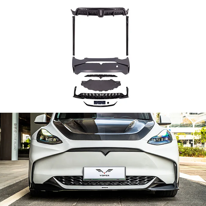 

Car Bumper Factory Direct Sales High-quality Primer Unpainted Modified Parts Body Kit For Tesla Model Y Car Bumper