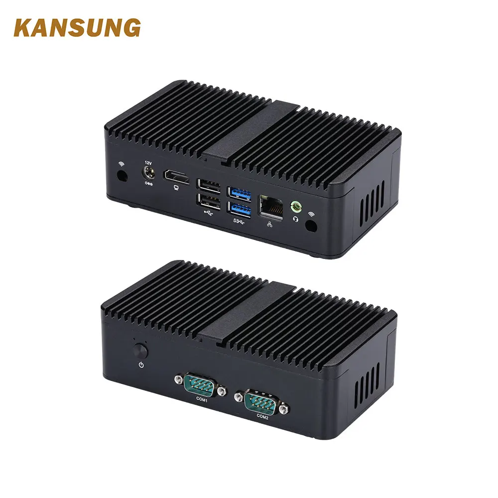 KASNUNG Mini PC Gemini Lake Celeron J4105 J4125 Quad Core 4GB Ram Geïntegreerde Nettop Draagbare X86 Desktop Kantoorcomputer