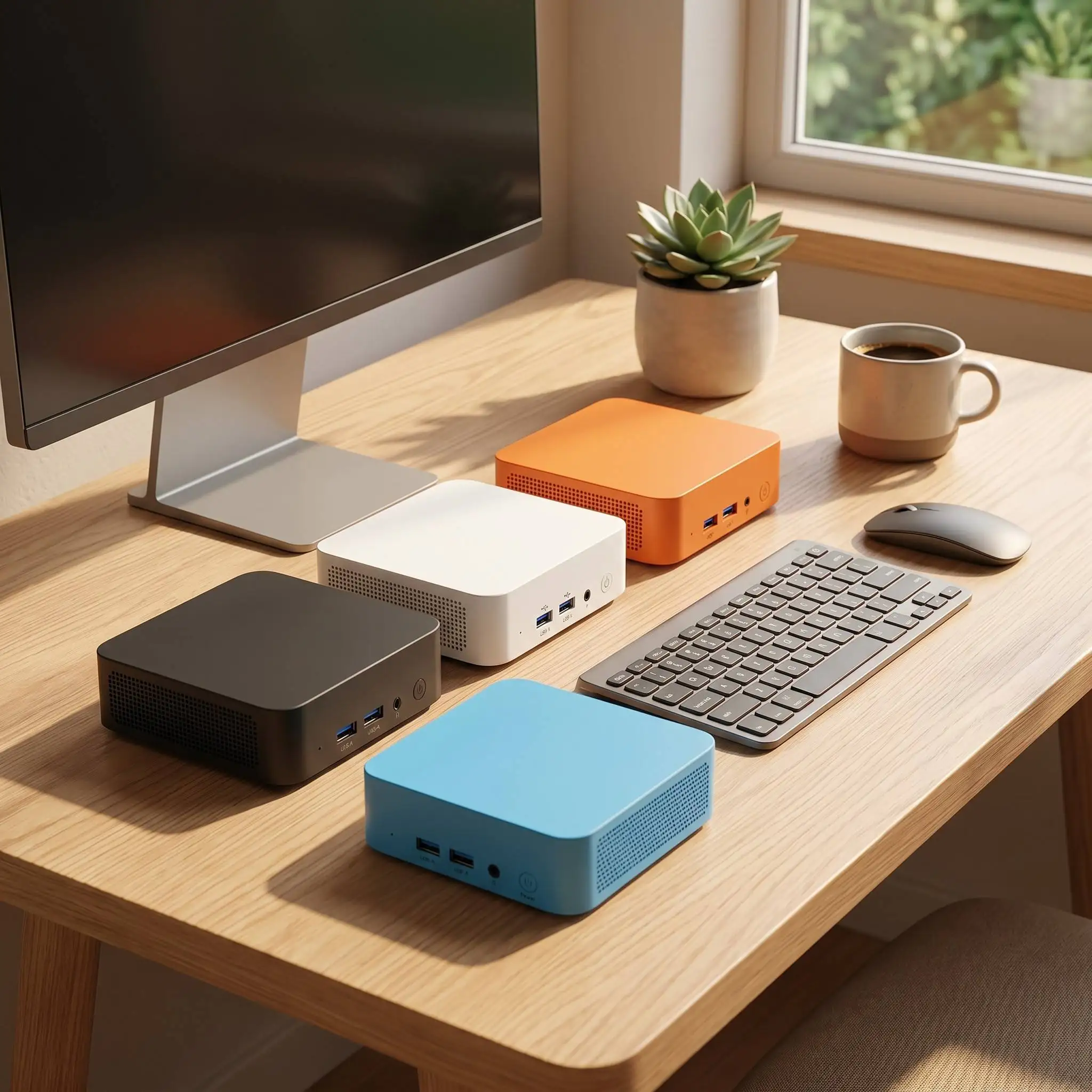 Intel i9 8950HK High Speed Mini PC 16GB RAM 1TB 2TB NVMe SSD WiFi6 BT5.2 Low Power Desktop Computer Dual HDMI Pro Unit