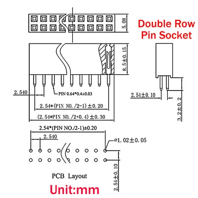 2.54mm 0.1