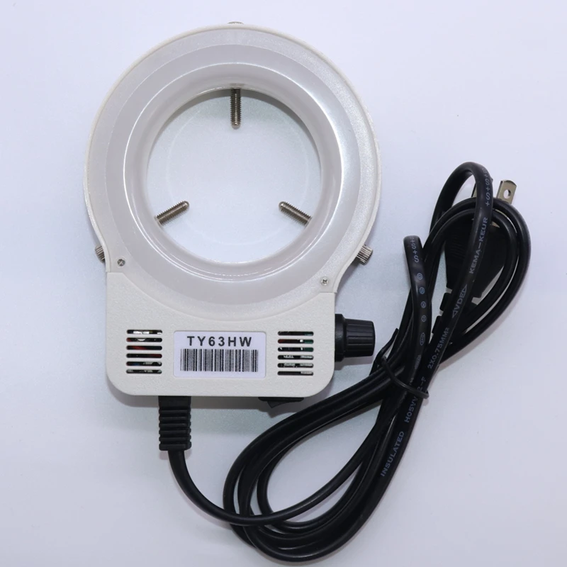 Microscope LED Ring Light Source Integrated Ring Light Source Adjustable Brightness Microscope Lighting Lamp