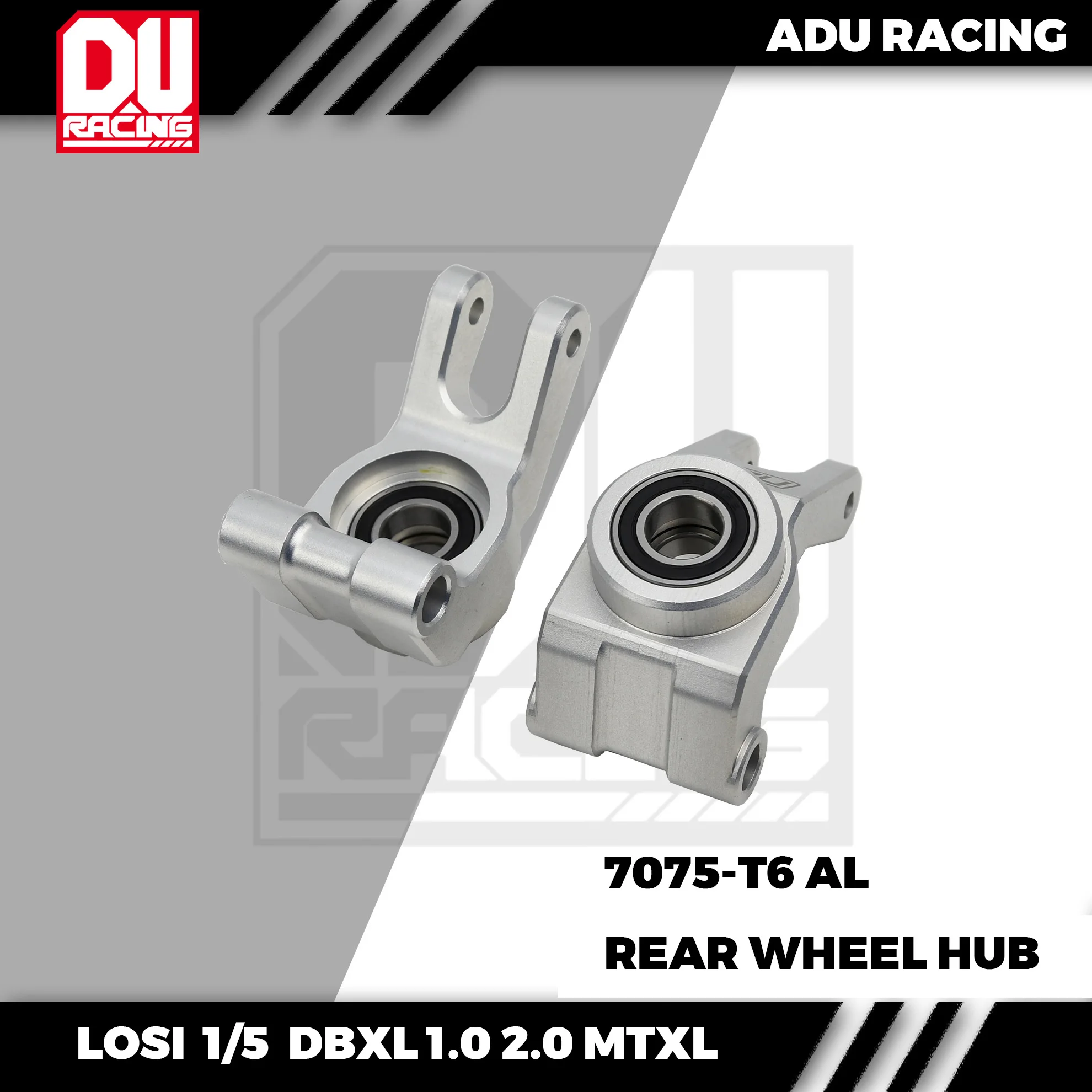 ADU Racing HUB REAR CNC 7075 T6 ALUMINUM FOR LOSI 1/5 DBXL DBXL-E 1.0 2.0 MTXL