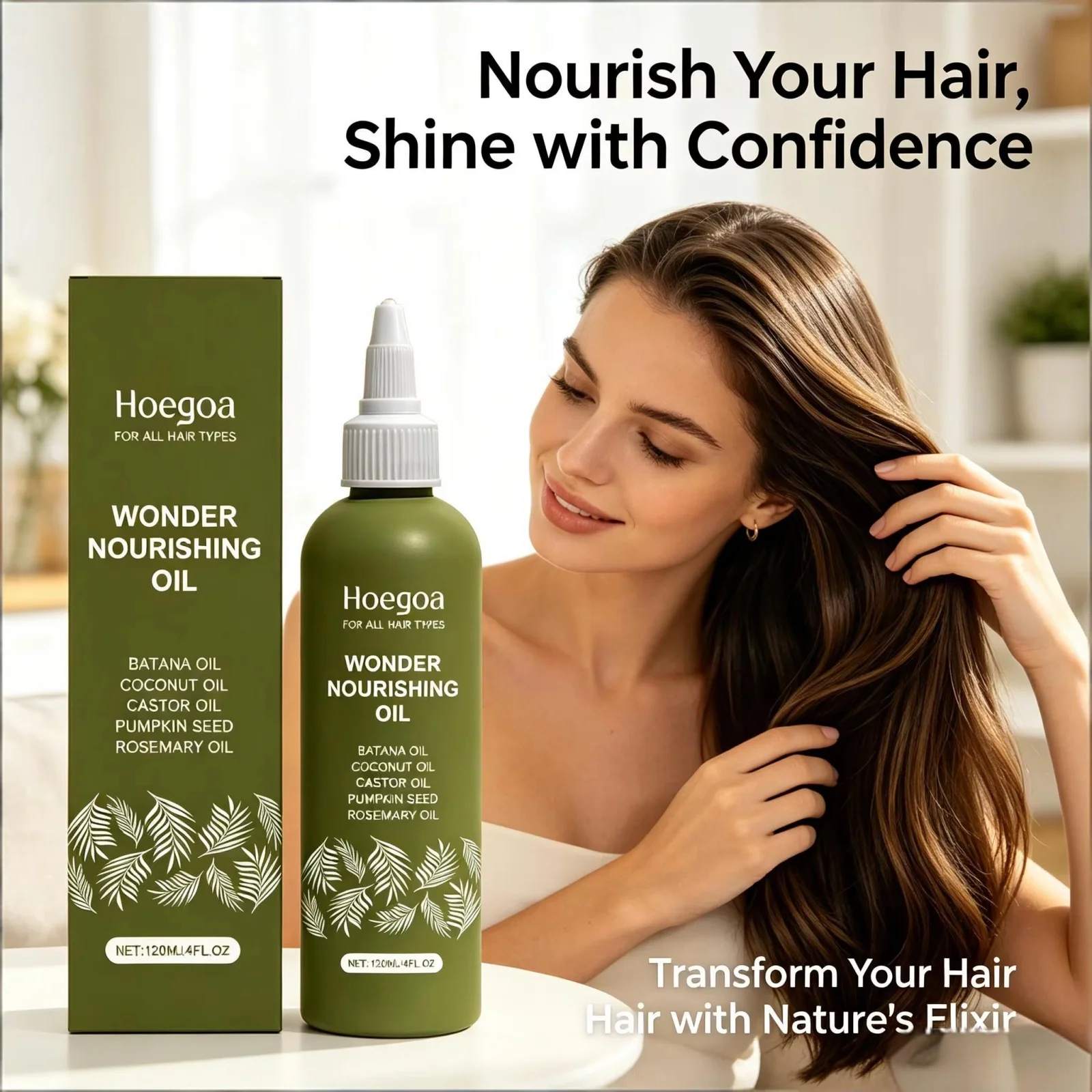 Hair Growth Essential Oil Reduce Loss Improve Thin Hair Dry Breakage Nourish Hairs Root Treatment Promote Hair Regeneration Oil