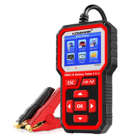 KONNWEI KW681 6V 12V Car Motorcycle Battery Tester Auto Diagnostic Tool 2 in1 2000 CCA Car OBD2 Scanner Cranking Charging Test